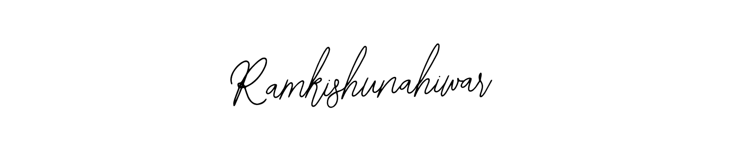 How to Draw Ramkishunahiwar signature style? Bearetta-2O07w is a latest design signature styles for name Ramkishunahiwar. Ramkishunahiwar signature style 12 images and pictures png