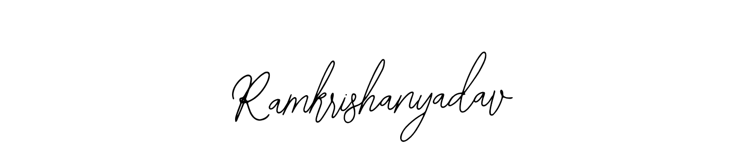 Design your own signature with our free online signature maker. With this signature software, you can create a handwritten (Bearetta-2O07w) signature for name Ramkrishanyadav. Ramkrishanyadav signature style 12 images and pictures png
