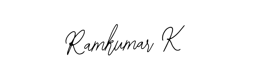 Also You can easily find your signature by using the search form. We will create Ramkumar K name handwritten signature images for you free of cost using Bearetta-2O07w sign style. Ramkumar K signature style 12 images and pictures png
