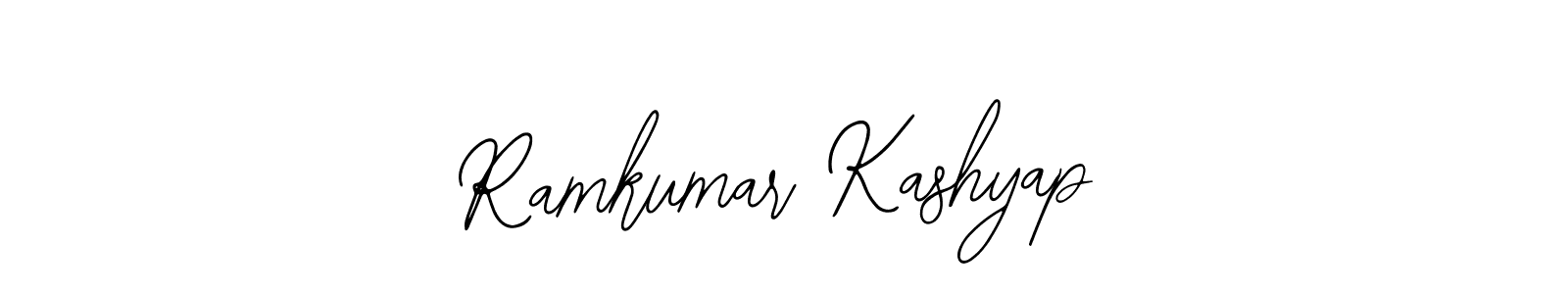 You should practise on your own different ways (Bearetta-2O07w) to write your name (Ramkumar Kashyap) in signature. don't let someone else do it for you. Ramkumar Kashyap signature style 12 images and pictures png