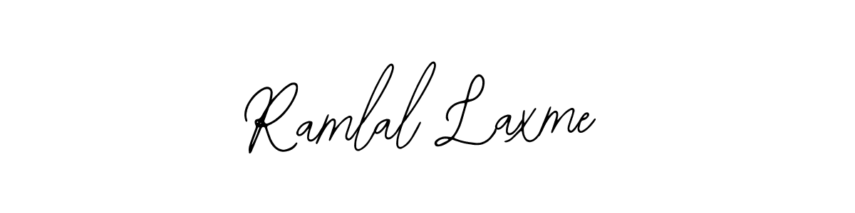 The best way (Bearetta-2O07w) to make a short signature is to pick only two or three words in your name. The name Ramlal Laxme include a total of six letters. For converting this name. Ramlal Laxme signature style 12 images and pictures png