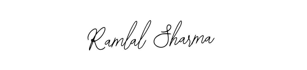 How to make Ramlal Sharma name signature. Use Bearetta-2O07w style for creating short signs online. This is the latest handwritten sign. Ramlal Sharma signature style 12 images and pictures png