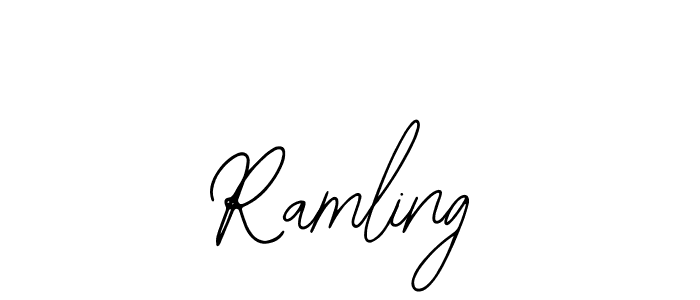 Use a signature maker to create a handwritten signature online. With this signature software, you can design (Bearetta-2O07w) your own signature for name Ramling. Ramling signature style 12 images and pictures png