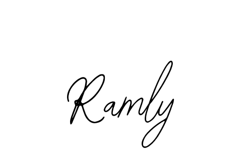 You should practise on your own different ways (Bearetta-2O07w) to write your name (Ramly) in signature. don't let someone else do it for you. Ramly signature style 12 images and pictures png