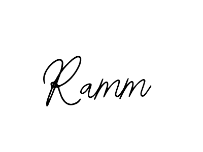 Design your own signature with our free online signature maker. With this signature software, you can create a handwritten (Bearetta-2O07w) signature for name Ramm. Ramm signature style 12 images and pictures png