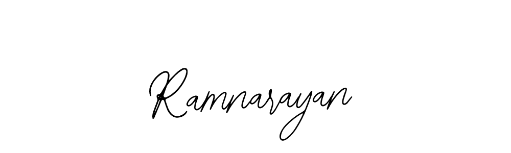 How to make Ramnarayan name signature. Use Bearetta-2O07w style for creating short signs online. This is the latest handwritten sign. Ramnarayan signature style 12 images and pictures png