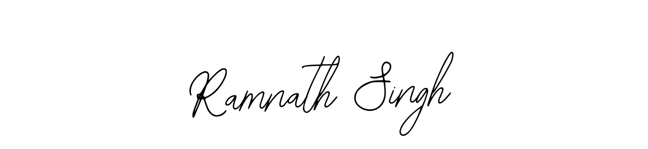 Use a signature maker to create a handwritten signature online. With this signature software, you can design (Bearetta-2O07w) your own signature for name Ramnath Singh. Ramnath Singh signature style 12 images and pictures png
