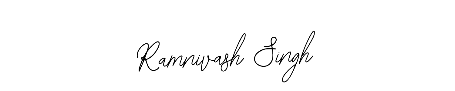 The best way (Bearetta-2O07w) to make a short signature is to pick only two or three words in your name. The name Ramnivash Singh include a total of six letters. For converting this name. Ramnivash Singh signature style 12 images and pictures png