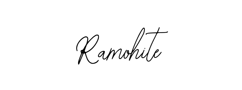 You should practise on your own different ways (Bearetta-2O07w) to write your name (Ramohite) in signature. don't let someone else do it for you. Ramohite signature style 12 images and pictures png