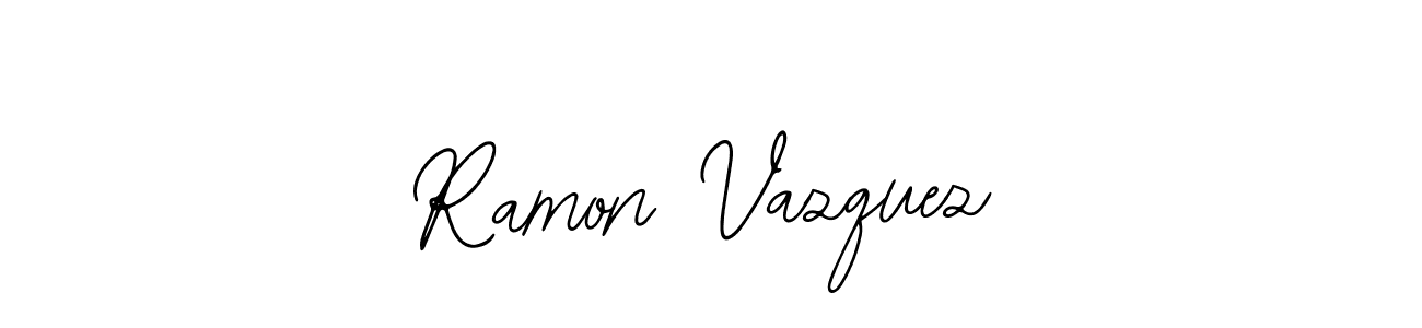Use a signature maker to create a handwritten signature online. With this signature software, you can design (Bearetta-2O07w) your own signature for name Ramon Vazquez. Ramon Vazquez signature style 12 images and pictures png