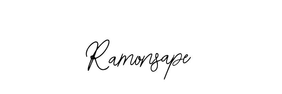 Design your own signature with our free online signature maker. With this signature software, you can create a handwritten (Bearetta-2O07w) signature for name Ramonsape. Ramonsape signature style 12 images and pictures png