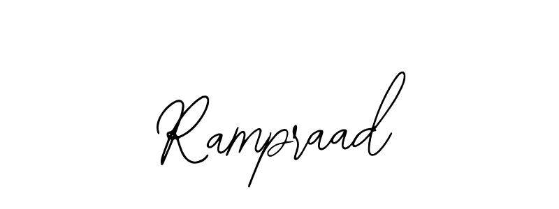 How to make Rampraad name signature. Use Bearetta-2O07w style for creating short signs online. This is the latest handwritten sign. Rampraad signature style 12 images and pictures png