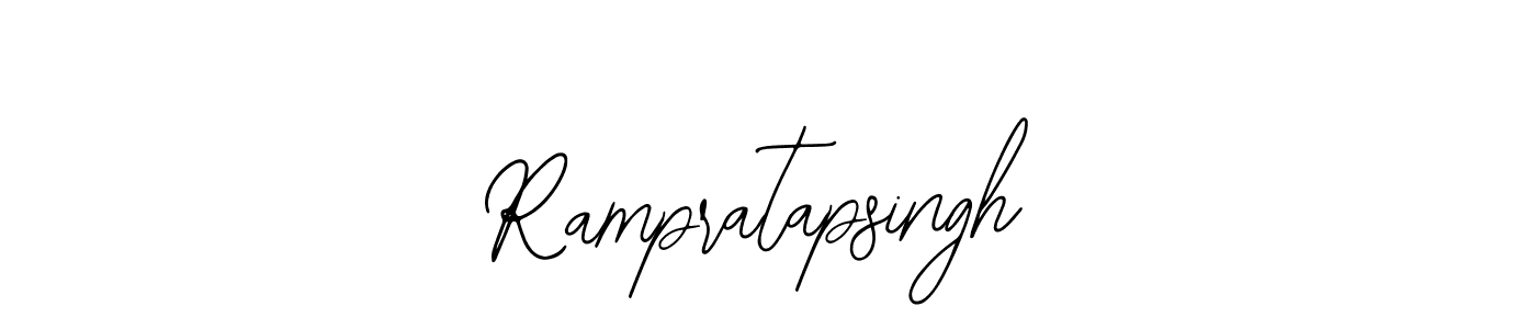 How to make Rampratapsingh name signature. Use Bearetta-2O07w style for creating short signs online. This is the latest handwritten sign. Rampratapsingh signature style 12 images and pictures png