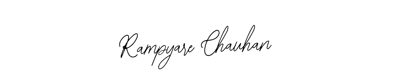 You should practise on your own different ways (Bearetta-2O07w) to write your name (Rampyare Chauhan) in signature. don't let someone else do it for you. Rampyare Chauhan signature style 12 images and pictures png