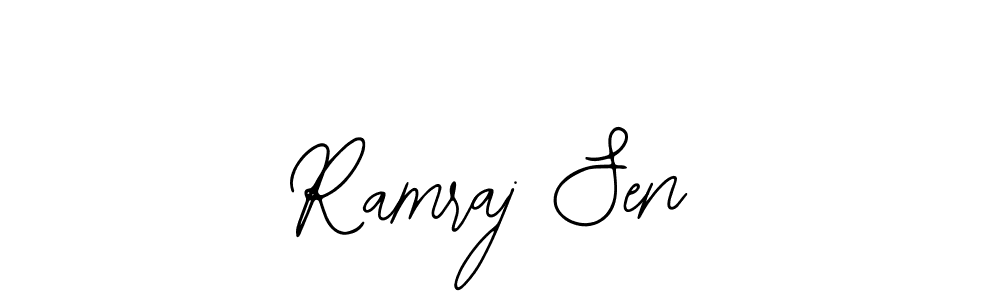 if you are searching for the best signature style for your name Ramraj Sen. so please give up your signature search. here we have designed multiple signature styles  using Bearetta-2O07w. Ramraj Sen signature style 12 images and pictures png