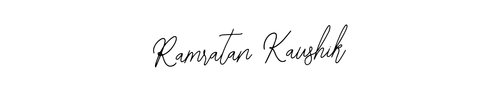 How to make Ramratan Kaushik name signature. Use Bearetta-2O07w style for creating short signs online. This is the latest handwritten sign. Ramratan Kaushik signature style 12 images and pictures png