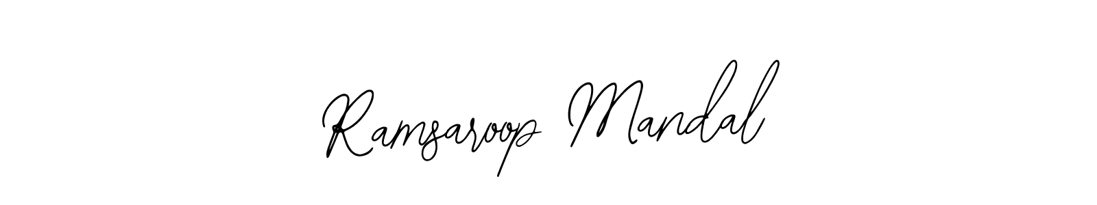 Similarly Bearetta-2O07w is the best handwritten signature design. Signature creator online .You can use it as an online autograph creator for name Ramsaroop Mandal. Ramsaroop Mandal signature style 12 images and pictures png