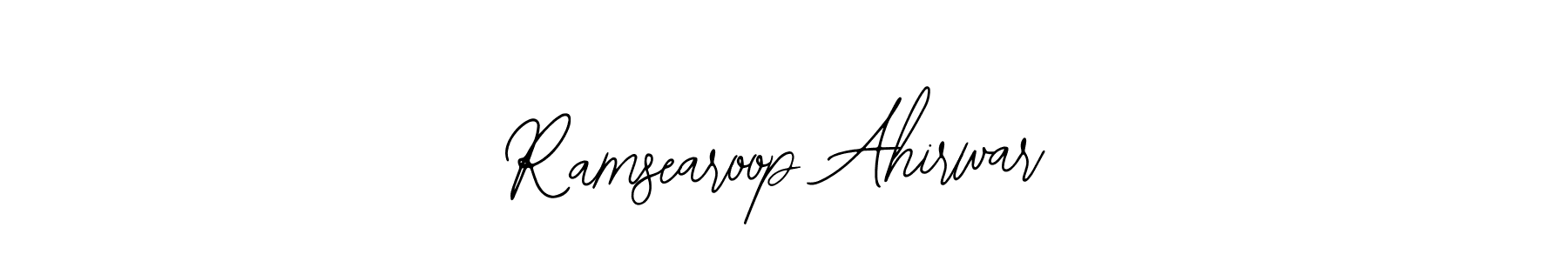 This is the best signature style for the Ramsearoop Ahirwar name. Also you like these signature font (Bearetta-2O07w). Mix name signature. Ramsearoop Ahirwar signature style 12 images and pictures png
