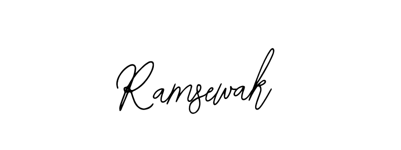 How to make Ramsewak name signature. Use Bearetta-2O07w style for creating short signs online. This is the latest handwritten sign. Ramsewak signature style 12 images and pictures png