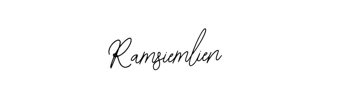 How to make Ramsiemlien name signature. Use Bearetta-2O07w style for creating short signs online. This is the latest handwritten sign. Ramsiemlien signature style 12 images and pictures png
