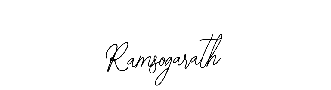 You should practise on your own different ways (Bearetta-2O07w) to write your name (Ramsogarath) in signature. don't let someone else do it for you. Ramsogarath signature style 12 images and pictures png