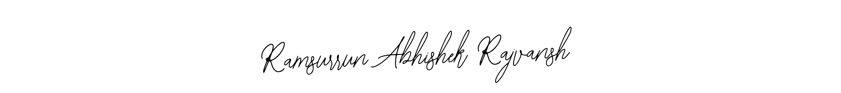 Use a signature maker to create a handwritten signature online. With this signature software, you can design (Bearetta-2O07w) your own signature for name Ramsurrun Abhishek Rajvansh. Ramsurrun Abhishek Rajvansh signature style 12 images and pictures png