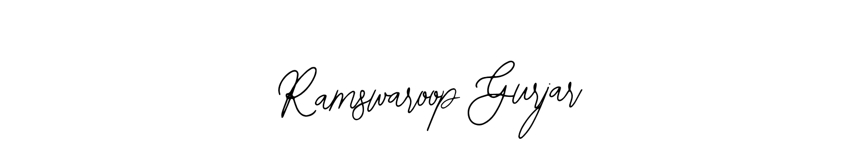 You can use this online signature creator to create a handwritten signature for the name Ramswaroop Gurjar. This is the best online autograph maker. Ramswaroop Gurjar signature style 12 images and pictures png