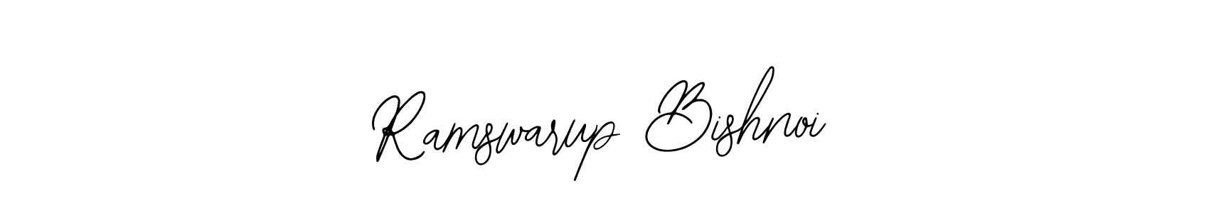 Bearetta-2O07w is a professional signature style that is perfect for those who want to add a touch of class to their signature. It is also a great choice for those who want to make their signature more unique. Get Ramswarup Bishnoi name to fancy signature for free. Ramswarup Bishnoi signature style 12 images and pictures png