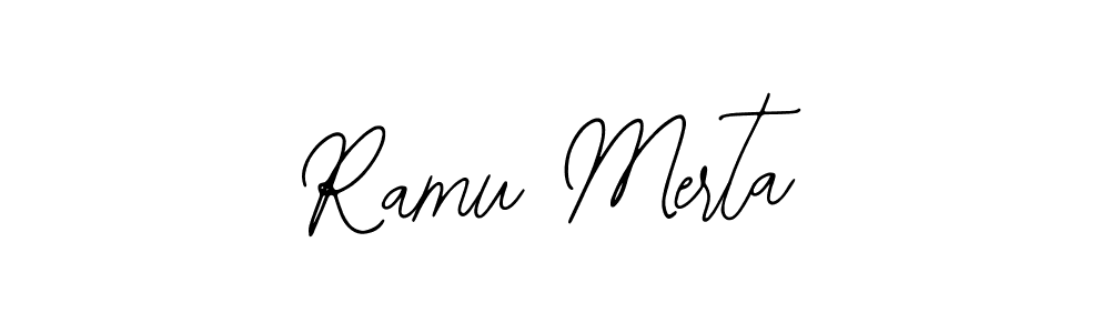 Use a signature maker to create a handwritten signature online. With this signature software, you can design (Bearetta-2O07w) your own signature for name Ramu Merta. Ramu Merta signature style 12 images and pictures png