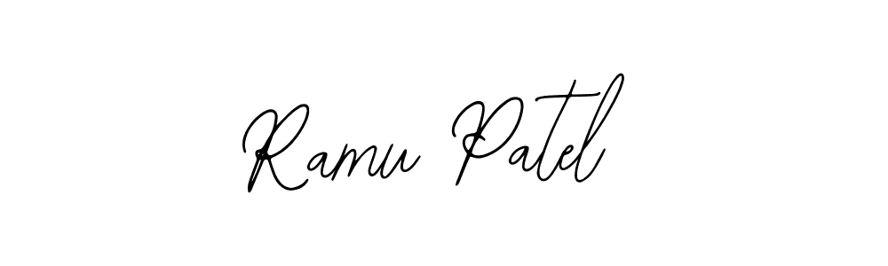 Use a signature maker to create a handwritten signature online. With this signature software, you can design (Bearetta-2O07w) your own signature for name Ramu Patel. Ramu Patel signature style 12 images and pictures png