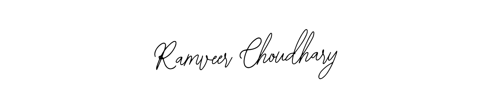 You should practise on your own different ways (Bearetta-2O07w) to write your name (Ramveer Choudhary) in signature. don't let someone else do it for you. Ramveer Choudhary signature style 12 images and pictures png