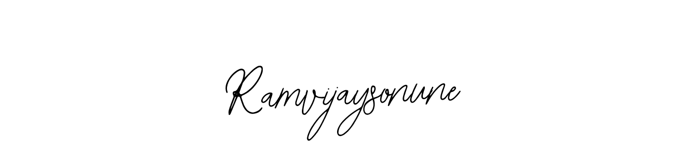 How to make Ramvijaysonune signature? Bearetta-2O07w is a professional autograph style. Create handwritten signature for Ramvijaysonune name. Ramvijaysonune signature style 12 images and pictures png