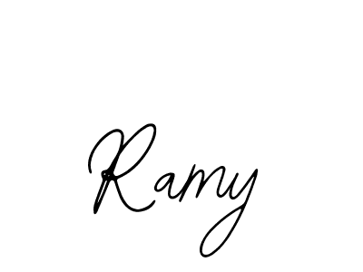 How to make Ramy name signature. Use Bearetta-2O07w style for creating short signs online. This is the latest handwritten sign. Ramy signature style 12 images and pictures png