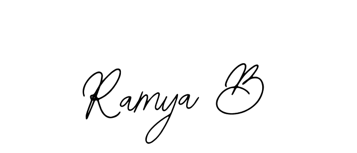 Make a beautiful signature design for name Ramya B. Use this online signature maker to create a handwritten signature for free. Ramya B signature style 12 images and pictures png