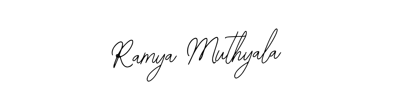 Similarly Bearetta-2O07w is the best handwritten signature design. Signature creator online .You can use it as an online autograph creator for name Ramya Muthyala. Ramya Muthyala signature style 12 images and pictures png