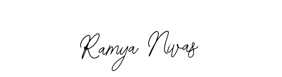 Make a beautiful signature design for name Ramya Nivas. Use this online signature maker to create a handwritten signature for free. Ramya Nivas signature style 12 images and pictures png