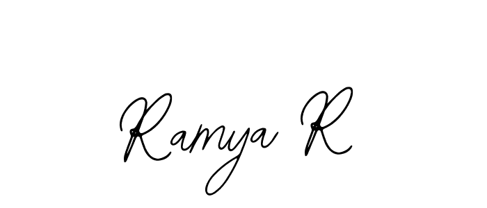 Here are the top 10 professional signature styles for the name Ramya R. These are the best autograph styles you can use for your name. Ramya R signature style 12 images and pictures png