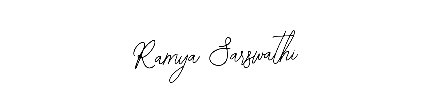 Design your own signature with our free online signature maker. With this signature software, you can create a handwritten (Bearetta-2O07w) signature for name Ramya Sarswathi. Ramya Sarswathi signature style 12 images and pictures png