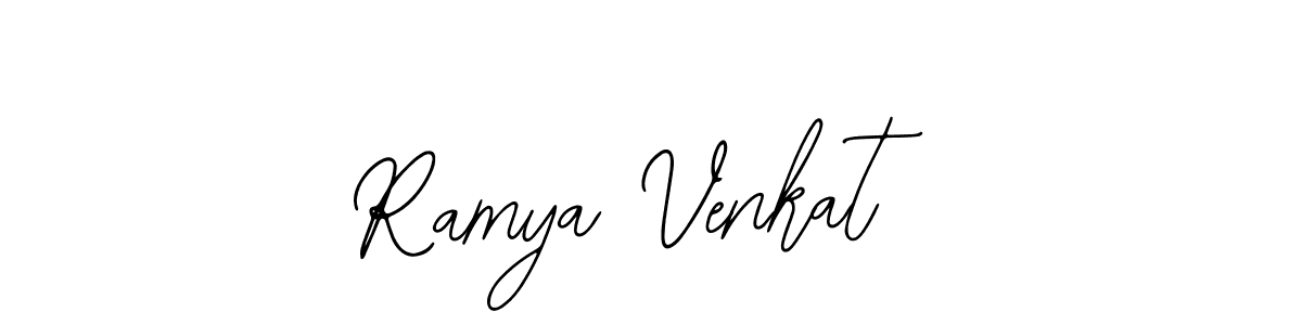 if you are searching for the best signature style for your name Ramya Venkat. so please give up your signature search. here we have designed multiple signature styles  using Bearetta-2O07w. Ramya Venkat signature style 12 images and pictures png