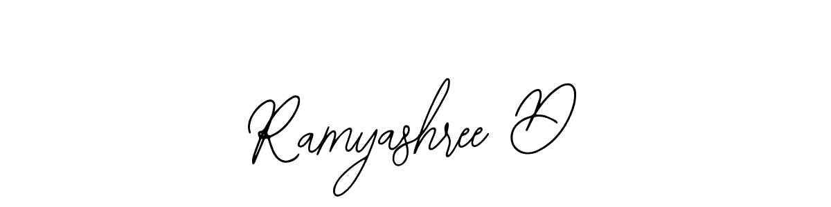 You should practise on your own different ways (Bearetta-2O07w) to write your name (Ramyashree D) in signature. don't let someone else do it for you. Ramyashree D signature style 12 images and pictures png