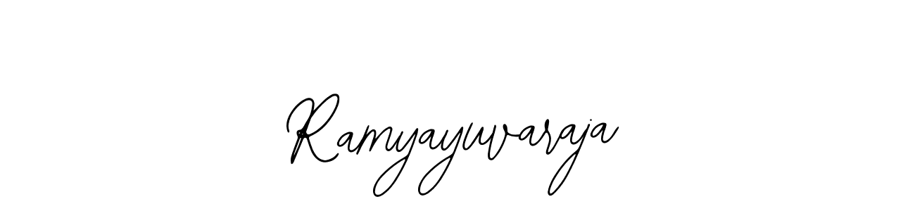 The best way (Bearetta-2O07w) to make a short signature is to pick only two or three words in your name. The name Ramyayuvaraja include a total of six letters. For converting this name. Ramyayuvaraja signature style 12 images and pictures png