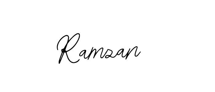 How to make Ramzan  name signature. Use Bearetta-2O07w style for creating short signs online. This is the latest handwritten sign. Ramzan  signature style 12 images and pictures png