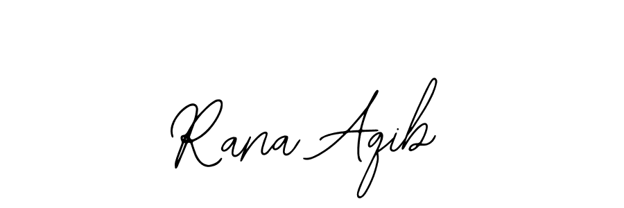 Use a signature maker to create a handwritten signature online. With this signature software, you can design (Bearetta-2O07w) your own signature for name Rana Aqib. Rana Aqib signature style 12 images and pictures png