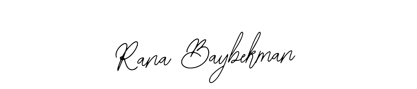 You can use this online signature creator to create a handwritten signature for the name Rana Baybekman. This is the best online autograph maker. Rana Baybekman signature style 12 images and pictures png