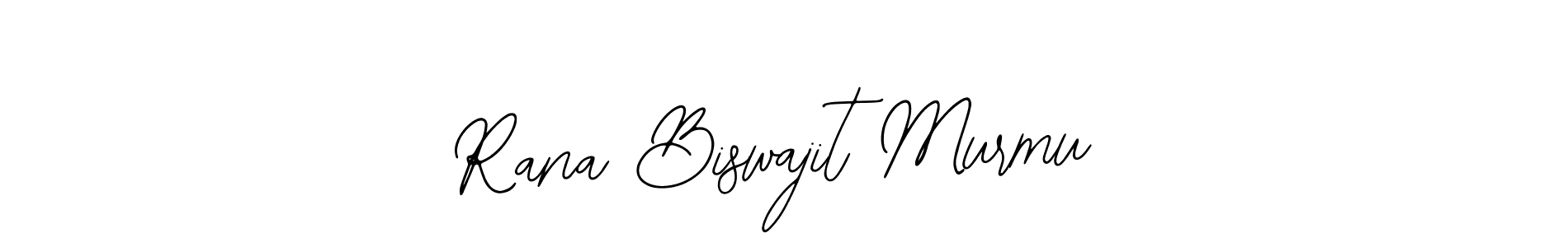 You should practise on your own different ways (Bearetta-2O07w) to write your name (Rana Biswajit Murmu) in signature. don't let someone else do it for you. Rana Biswajit Murmu signature style 12 images and pictures png