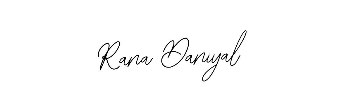 How to make Rana Daniyal name signature. Use Bearetta-2O07w style for creating short signs online. This is the latest handwritten sign. Rana Daniyal signature style 12 images and pictures png