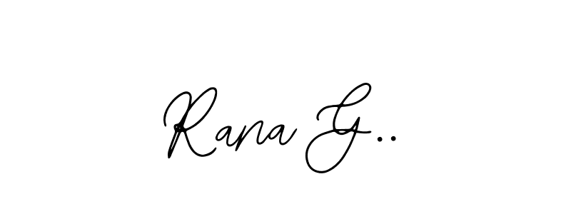 Use a signature maker to create a handwritten signature online. With this signature software, you can design (Bearetta-2O07w) your own signature for name Rana G... Rana G.. signature style 12 images and pictures png