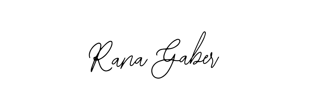 How to make Rana Gaber name signature. Use Bearetta-2O07w style for creating short signs online. This is the latest handwritten sign. Rana Gaber signature style 12 images and pictures png