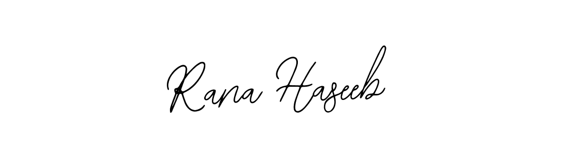 You should practise on your own different ways (Bearetta-2O07w) to write your name (Rana Haseeb) in signature. don't let someone else do it for you. Rana Haseeb signature style 12 images and pictures png