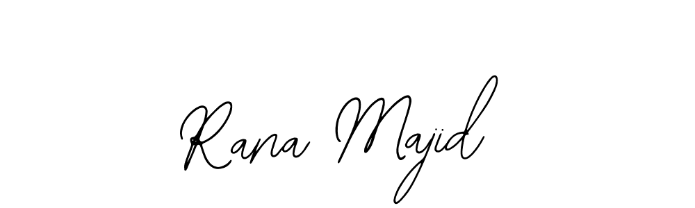 You should practise on your own different ways (Bearetta-2O07w) to write your name (Rana Majid) in signature. don't let someone else do it for you. Rana Majid signature style 12 images and pictures png